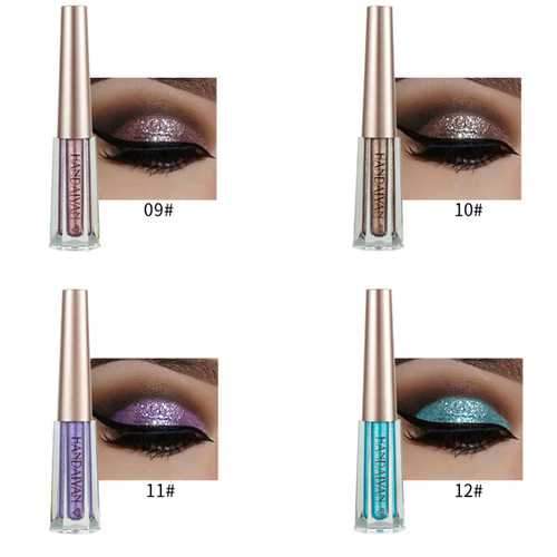 12 Colors Diamond Glitter Liquid Eye Shadow